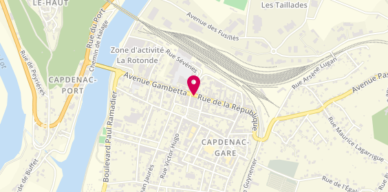 Plan de Optic 2000, 6 Rue République, 12700 Capdenac-Gare