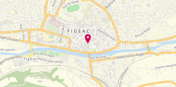 Plan de Figeac Cluques & Co, 26 Rue Gambetta, 46100 Figeac