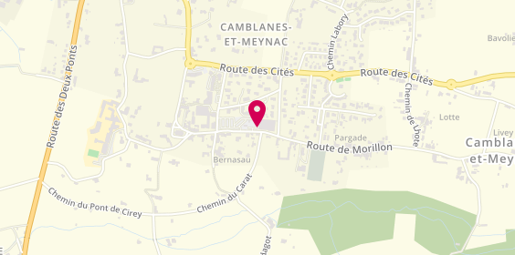 Plan de A Chacun Son Regard, Centre Commercial Super U
4 Route de Morillon, 33360 Camblanes-et-Meynac