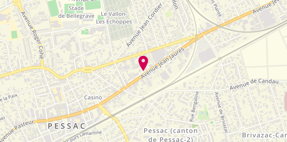 Plan de Bordelaise de Lunetterie, 61 avenue Jean Jaurès, 33600 Pessac