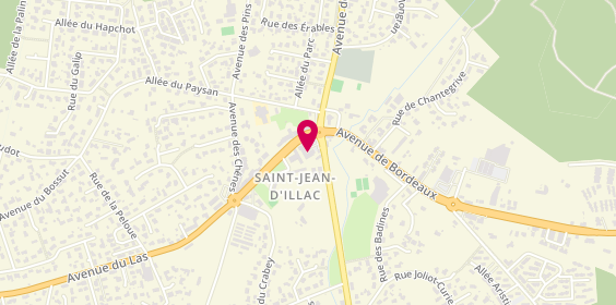 Plan de Illac Optic, 59 avenue du Las, 33127 Saint-Jean-d'Illac