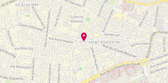Plan de Médoc Optique Saint Augustin, 22 Rue Jenny Lépreux, 33000 Bordeaux