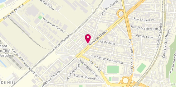 Plan de Optique Bastide, 310 avenue Thiers, 33100 Bordeaux