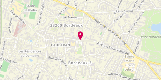 Plan de Médoc Optique, 147 avenue Louis Barthou, 33200 Bordeaux