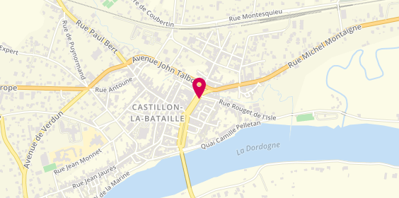 Plan de Bordelaise de Lunetterie, 2 Pl. Du 14 Juillet, 33350 Castillon-la-Bataille