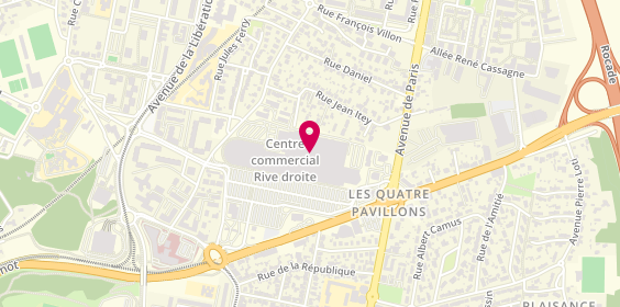 Plan de Grandoptical, Rue Jean Itey
Centre Commercial des 4 Pavillons, 33310 Lormont