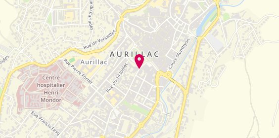 Plan de Opticien Aurillac - Square - Krys, 3 Rue des Carmes, 15000 Aurillac