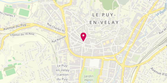Plan de La Lunetterie du Velay, 6 Rue Pannessac, 43000 Le Puy-en-Velay