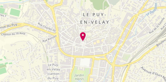 Plan de Les Opticiens Mutualistes, 6 place du Clauzel, 43000 Le Puy-en-Velay
