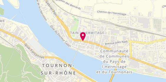 Plan de Grenard Opticiens, 32 avenue Jean Jaurès, 26600 Tain-l'Hermitage