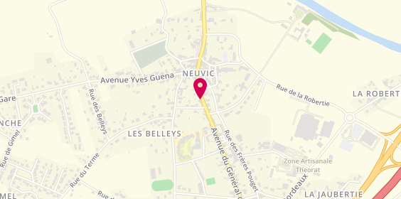 Plan de Guichard Optique, 19 avenue Général de Gaulle, 24190 Neuvic