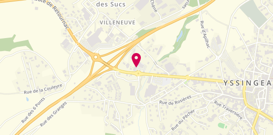 Plan de Optica Leader, Route de Retournac, 43200 Yssingeaux