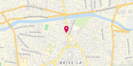Plan de BRIV ' OPTIC - l'Opticien Brive, 33 avenue de Paris, 19100 Brive-la-Gaillarde