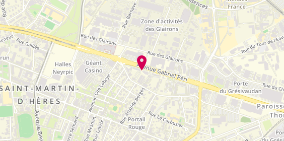 Plan de Optical Center, 104 avenue Gabriel Péri, 38400 Saint-Martin-d'Hères