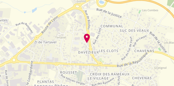 Plan de Optique des Tourelles, 54 Rue des Jardins de Tartavel, 07430 Davézieux