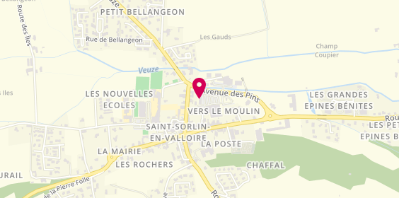 Plan de Optic 2000, Parking Super U
265 Avenue des Pins, 26210 Saint-Sorlin-en-Valloire