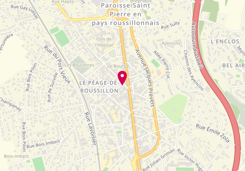 Plan de Optic 2000, 1 Place Paul Morand, 38550 Le Péage-de-Roussillon