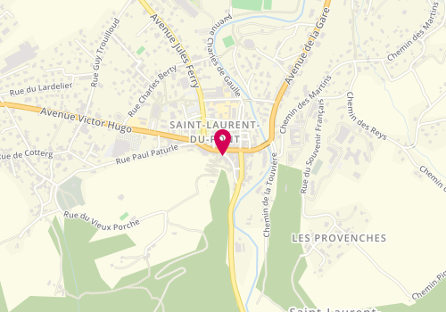 Plan de Optique Saint Laurent, 16 place Aristide Briand, 38380 Saint-Laurent-du-Pont