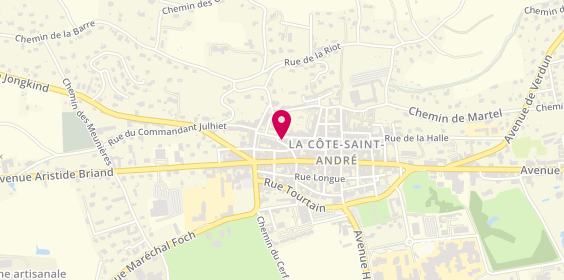 Plan de Atol Les Opticiens, La
44 Rue de l'Hôtel de Ville, 38260 La Côte-Saint-André