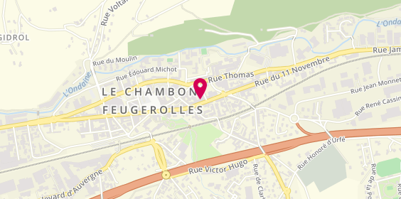 Plan de Vision Plus, 25 Rue Gambetta, 42500 Le Chambon-Feugerolles