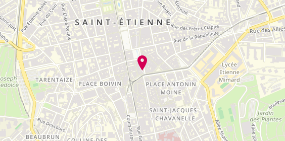 Plan de Optical Center, 8 Rue Grand Moulin, 42000 Saint-Étienne
