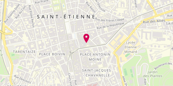 Plan de L'Atelier du Créateur, 19 avenue de la Libération, 42000 Saint-Étienne