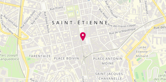 Plan de Optic 2000, 15 place Hôtel de Ville, 42000 Saint-Étienne