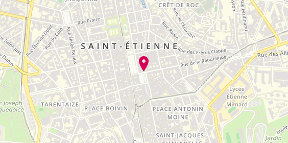 Plan de Alain Afflelou, 1 place Dorian, 42000 Saint-Étienne