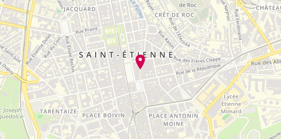 Plan de Optique Merle - Saint-Etienne, 7 Rue Louis Braille, 42000 Saint-Étienne