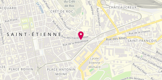 Plan de Optique de la Republique, 55 Rue de la République, 42000 Saint-Étienne
