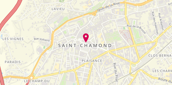 Plan de Optic 2000, 7 place de la Liberté, 42400 Saint-Chamond