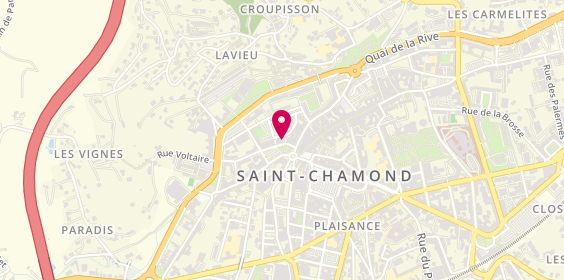 Plan de Optical Center, 2 square Croix Gauthier, 42400 Saint-Chamond