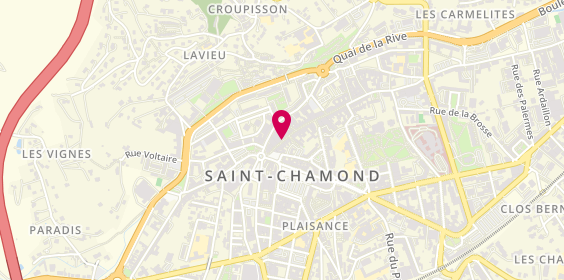 Plan de Optique Republique, 76 Rue République, 42400 Saint-Chamond