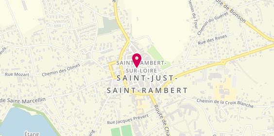 Plan de Optique la Lunetterie, 18 Rue Colombet Solle, 42170 Saint-Just-Saint-Rambert