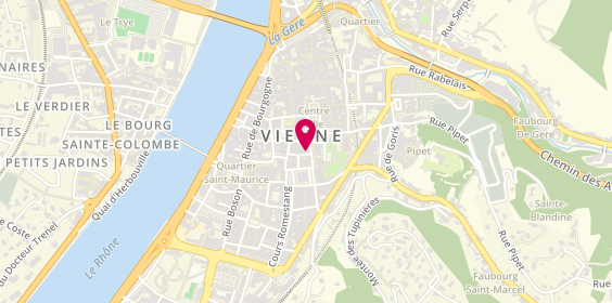 Plan de Opticien Vienne - Centre Ville - Krys, 10 Rue Ponsard, 38200 Vienne