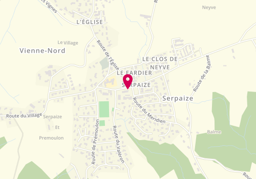 Plan de Les Lunettes d'Arnaud, 25 Route du Village, 38200 Serpaize