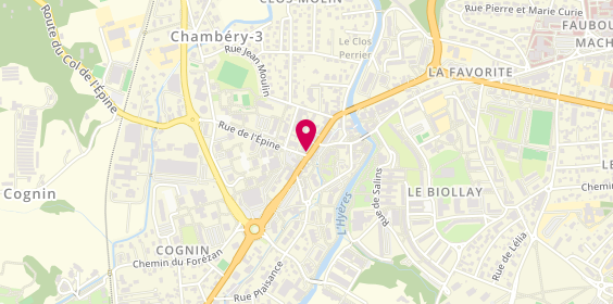 Plan de Optique J.A Lissac, 32 Route de Lyon, 73160 Cognin