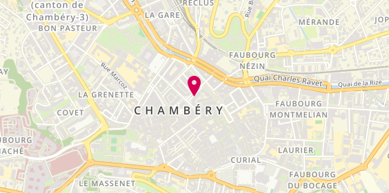 Plan de Opticien Perrier, 2 avenue Général de Gaulle, 73000 Chambéry