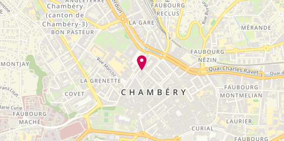 Plan de Afflelou, 9 Rue Favre, 73000 Chambéry