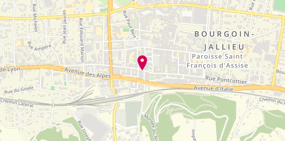 Plan de Atol Opticiens, 34 Rue de la République, 38300 Bourgoin-Jallieu