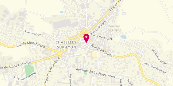 Plan de Optique Pouvoir, 20 place de la Poterne, 42140 Chazelles-sur-Lyon
