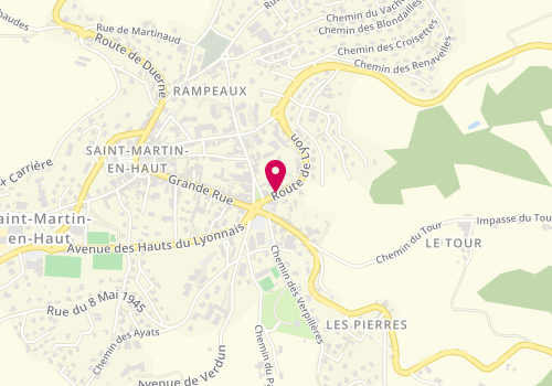 Plan de Greg'optique, 1 Route Lyon, 69850 Saint-Martin-en-Haut