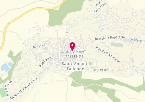 Plan de Optique Michel, 34 place Du Dr Darteyre, 63450 Saint-Amant-Tallende