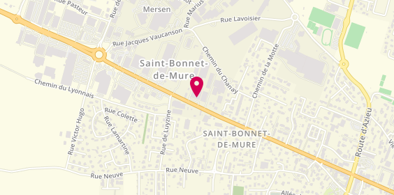 Plan de Optical Center, 106 avenue Charles de Gaulle, 69720 Saint-Bonnet-de-Mure