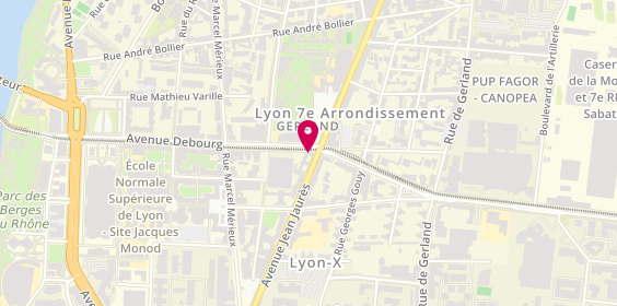 Plan de Optique Gerland, 264 avenue Jean Jaurès, 69007 Lyon