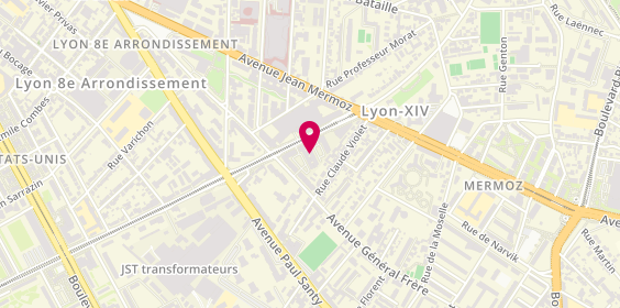 Plan de L'Atelier- la Manufacture lunetière, 9 Boulevard Edmond Michelet, 69008 Lyon