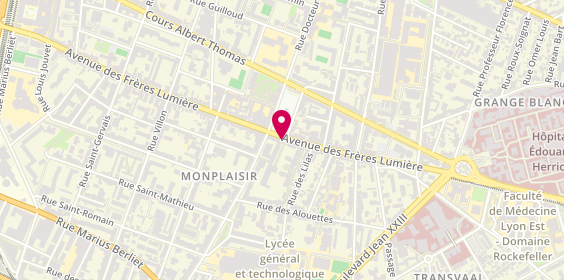 Plan de Gumi, Arrêt de Métro Monplaisir Lumière
136 avenue des Frères Lumière, 69008 Lyon