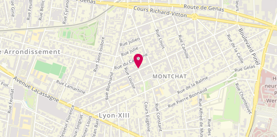 Plan de Optique Montchat - Experts Santé Visuelle, 77 Cours Dr Long, 69003 Lyon