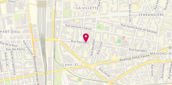 Plan de KLS-Lunettes Part Dieu, 238 Rue Paul Bert, 69003 Lyon