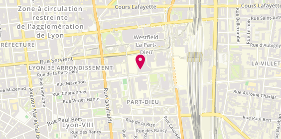 Plan de Acuitis, Centre Commercial la Part -Dieu Niveau 3 C5 17 Rue Docteur Bouchut, 69003 Lyon